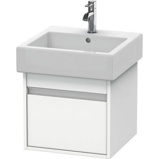 Duravit Ketho 18" x 16" x 17" Wall-Mount Vanity Unit in White Matt (KT668501818)