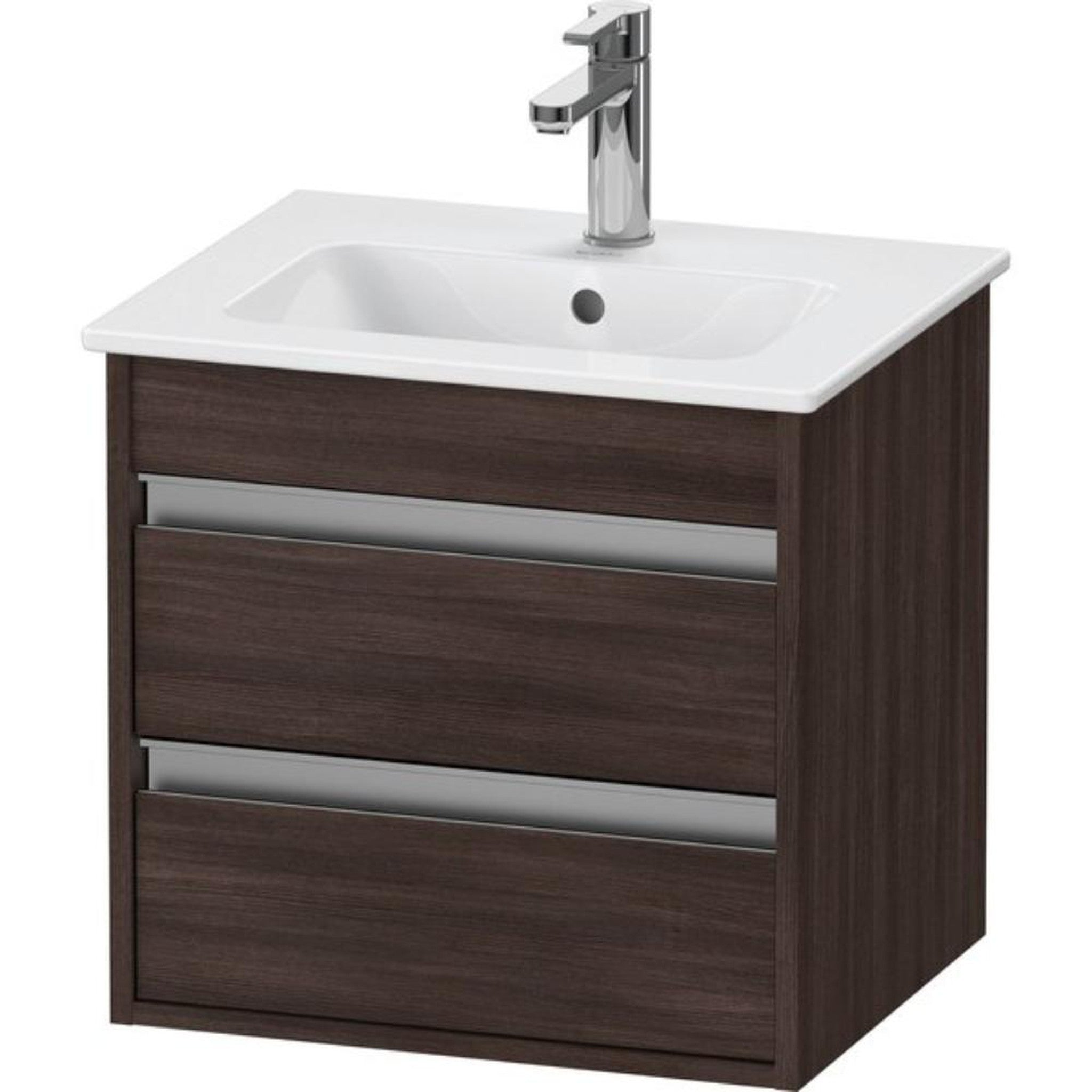 Duravit Ketho 20" x 19" x 16" Two Drawer Wall-Mount Vanity Unit in Che
