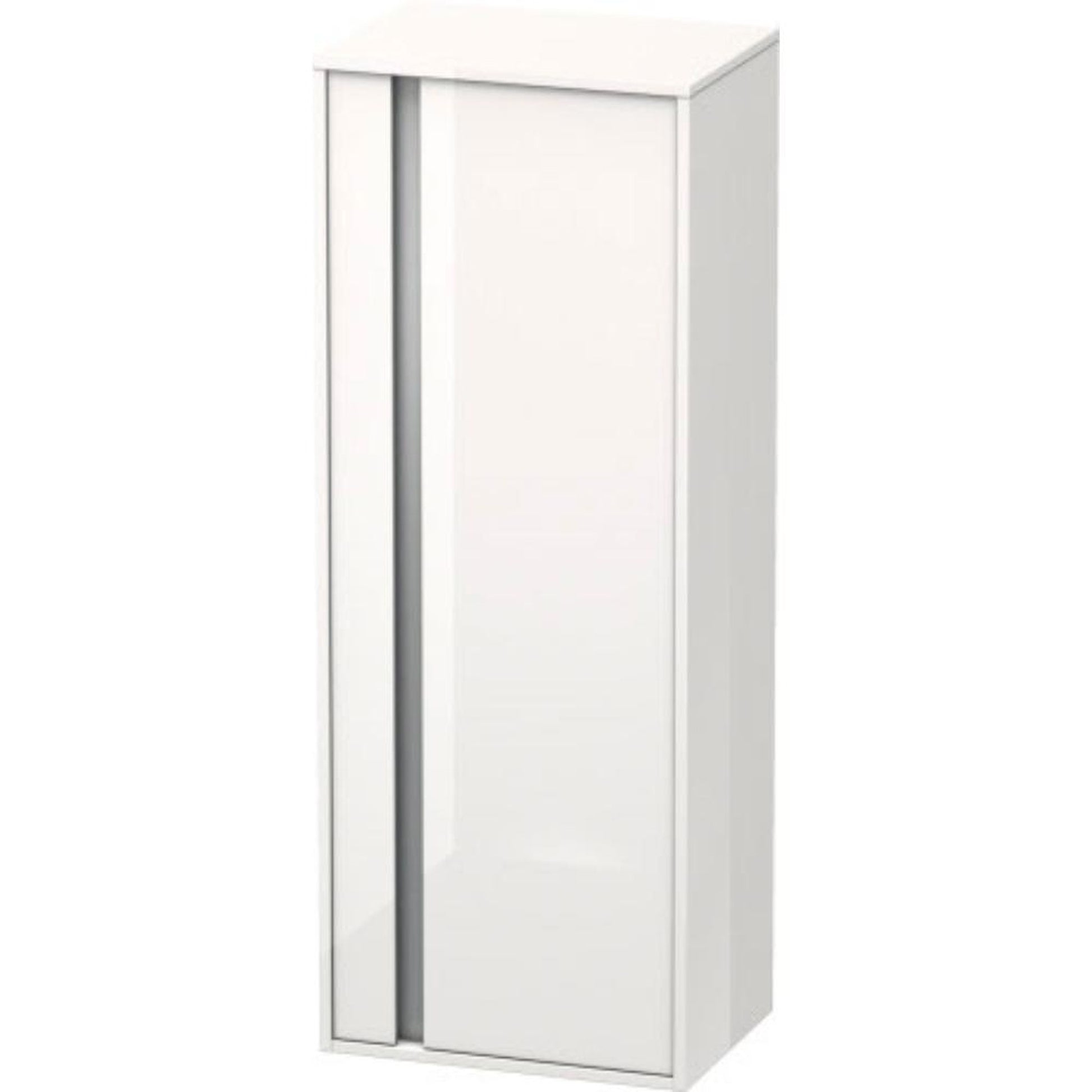 Duravit Ketho 20" x 52" x 14" Tall Cabinet With Right Door in White High Gloss