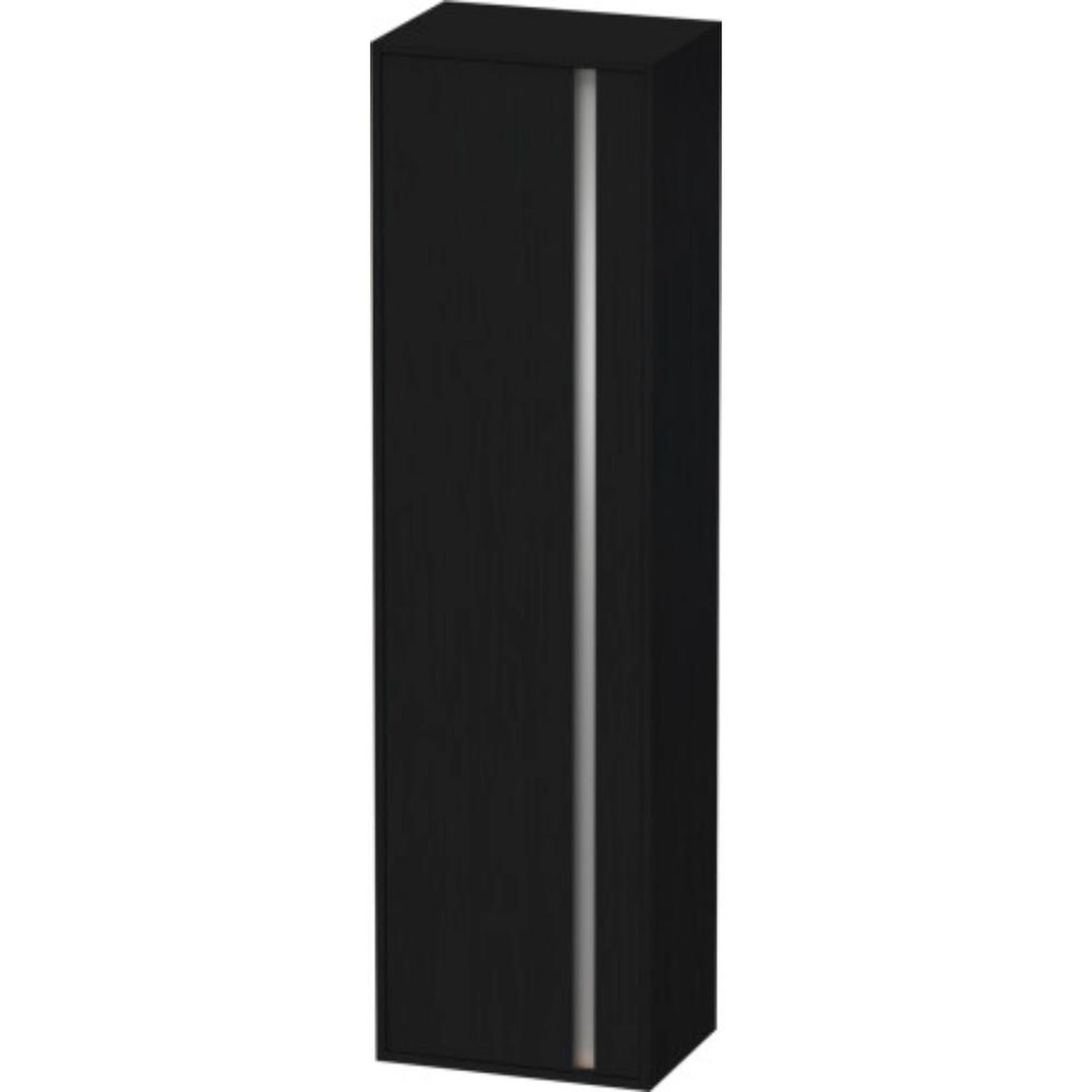 Duravit Ketho 20" x 71" x 14" Tall Cabinet With Left Door in Oak Black