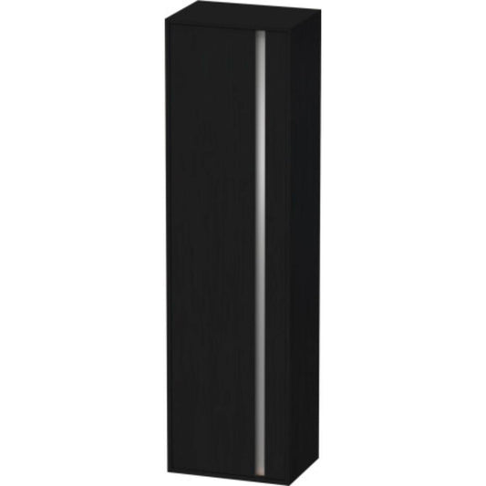 Duravit Ketho 20" x 71" x 14" Tall Cabinet With Left Door in Oak Black