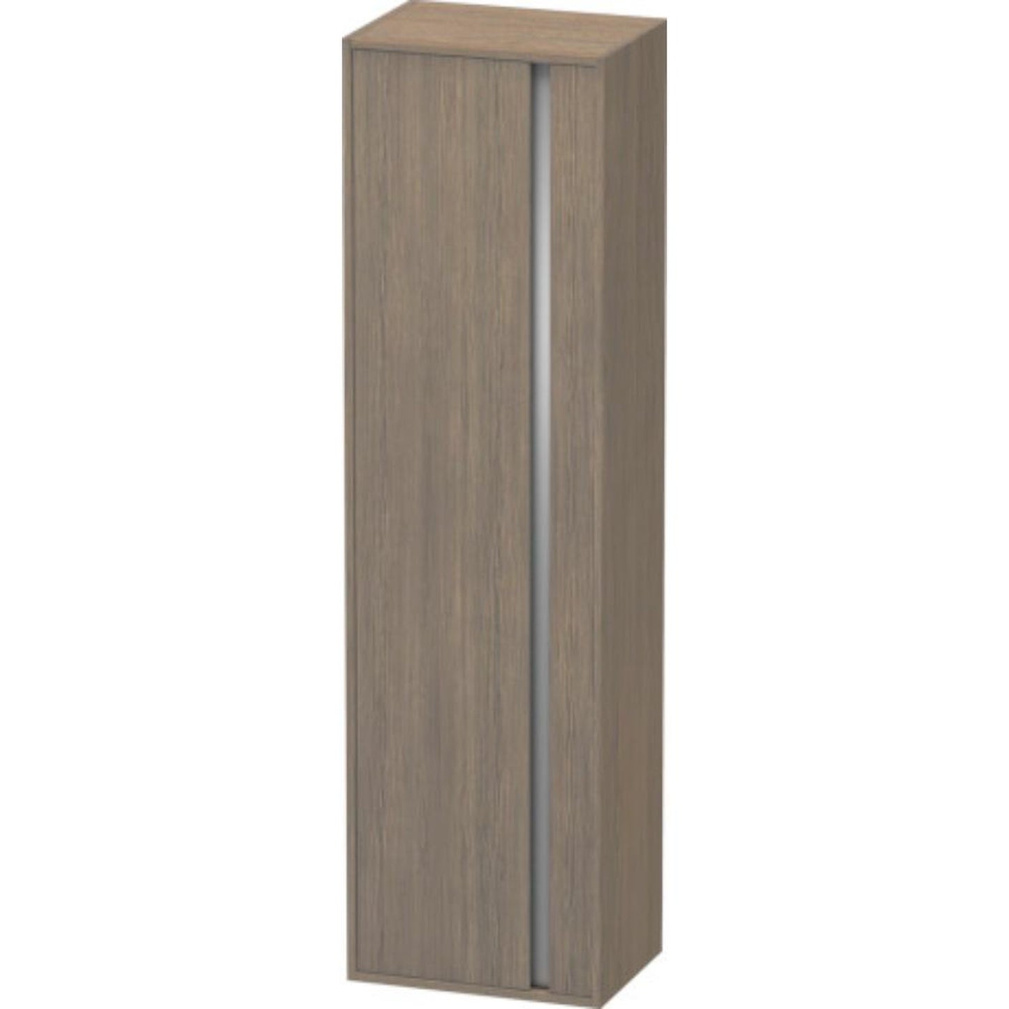 Duravit Ketho 20" x 71" x 14" Tall Cabinet With Left Door in Oak Terra