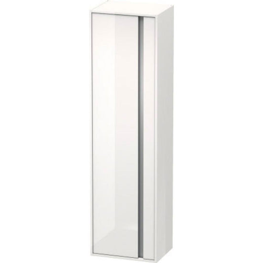 Duravit Ketho 20" x 71" x 14" Tall Cabinet With Left Door in White High Gloss