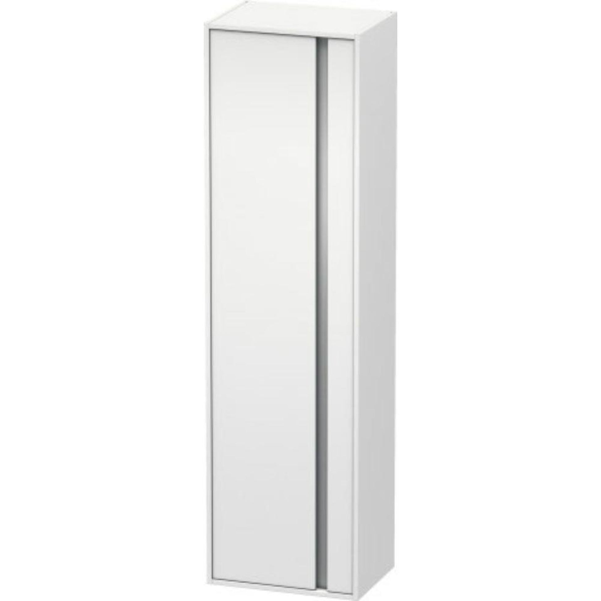 Duravit Ketho 20" x 71" x 14" Tall Cabinet With Left Door in White Matt