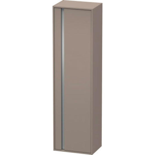 Duravit Ketho 20" x 71" x 14" Tall Cabinet With Right Door in Basalt Matt