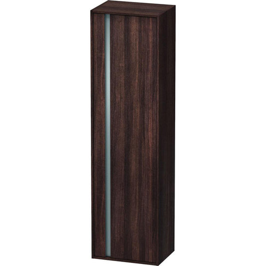 Duravit Ketho 20" x 71" x 14" Tall Cabinet With Right Door in Chestnut Dark