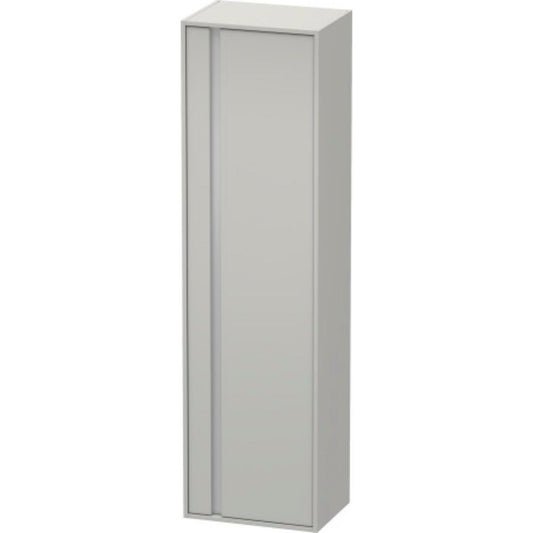 Duravit Ketho 20" x 71" x 14" Tall Cabinet With Right Door in Concrete Grey Matt