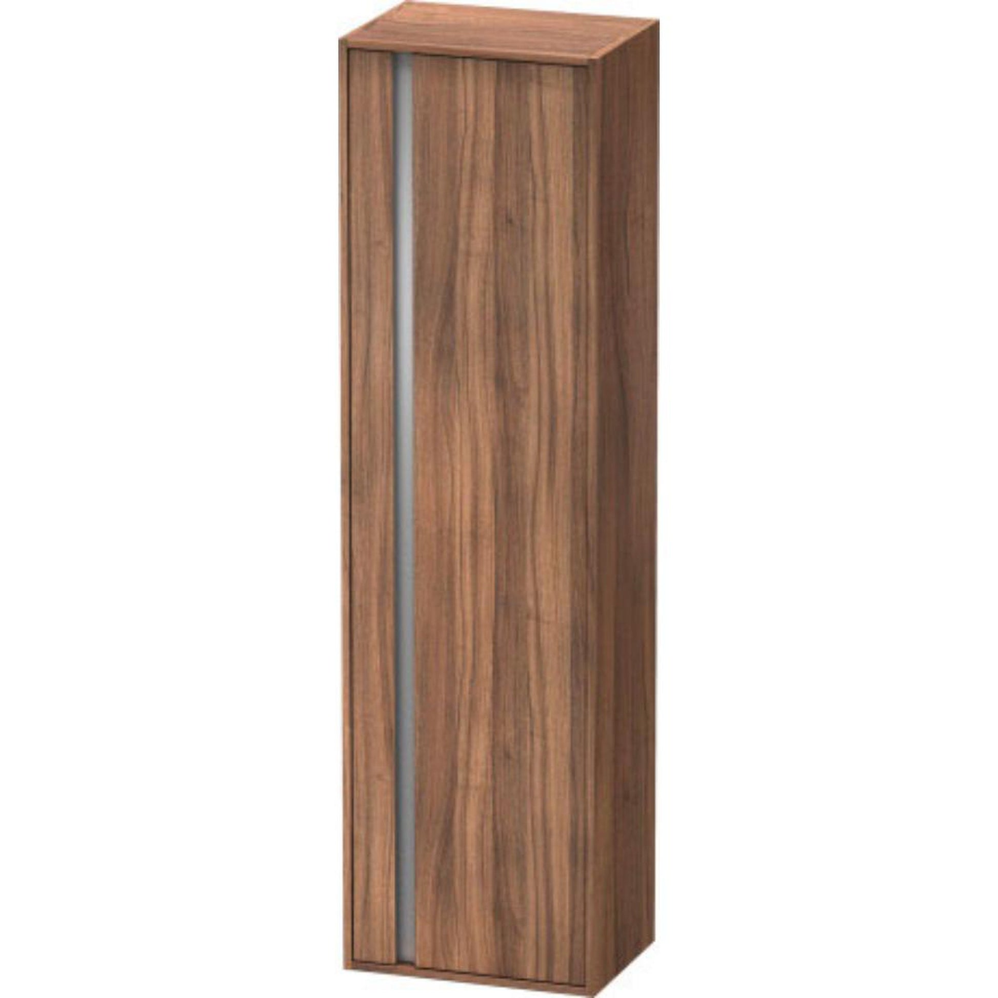 Duravit Ketho 20" x 71" x 14" Tall Cabinet With Right Door in Natural Walnut