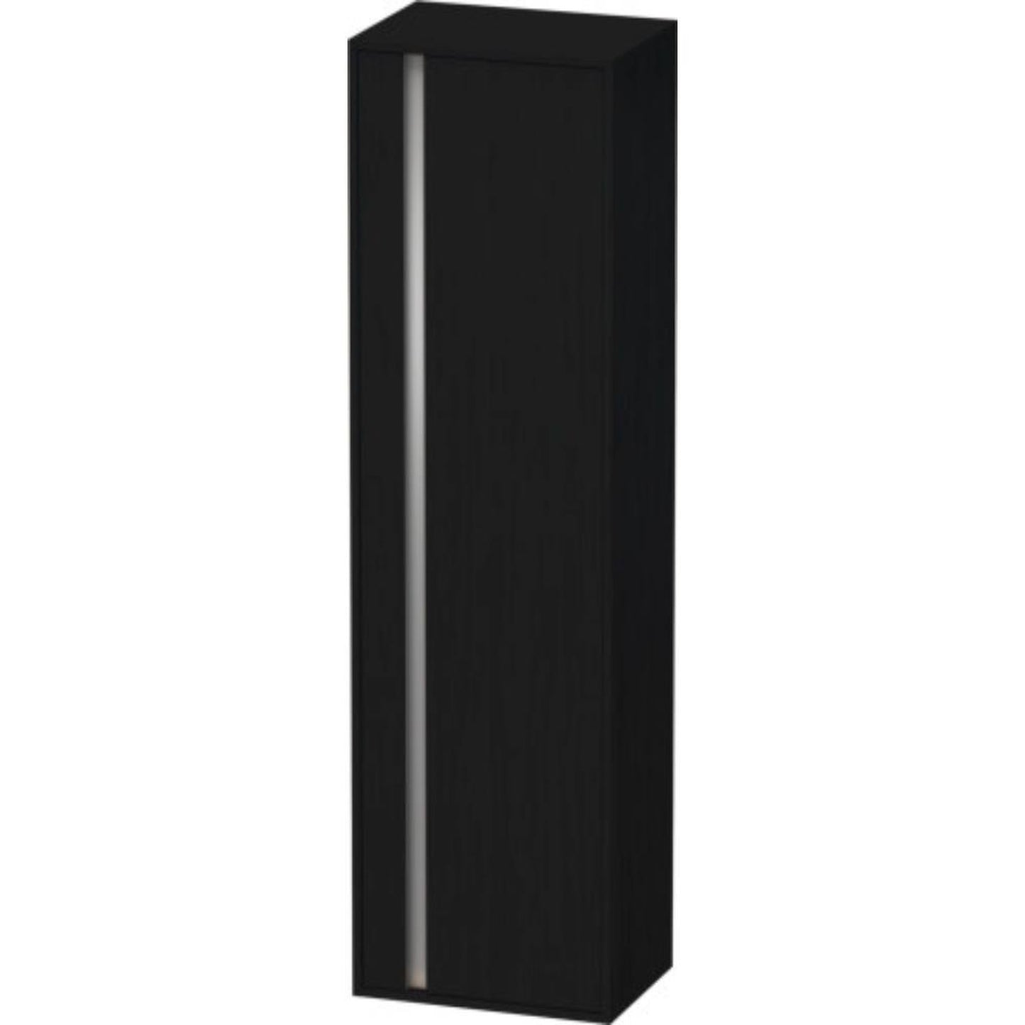 Duravit Ketho 20" x 71" x 14" Tall Cabinet With Right Door in Oak Black