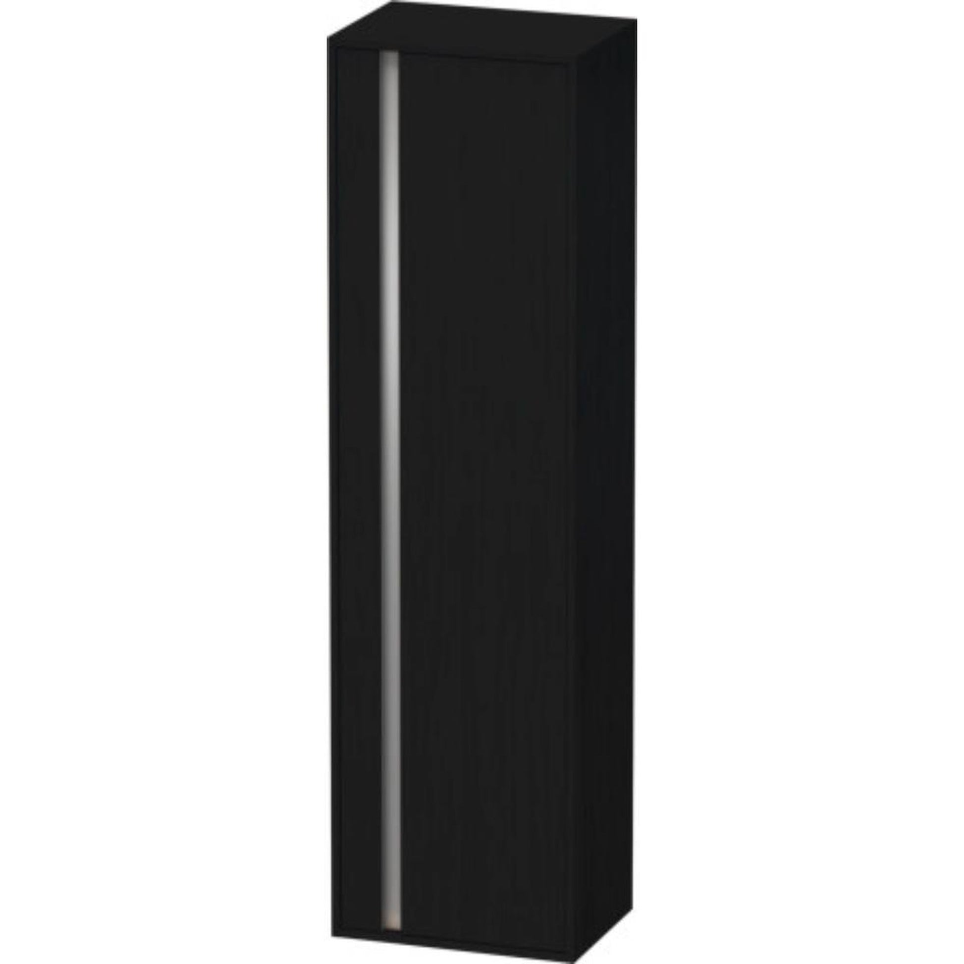 Duravit Ketho 20" x 71" x 14" Tall Cabinet With Right Door in Oak Black