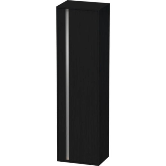 Duravit Ketho 20" x 71" x 14" Tall Cabinet With Right Door in Oak Black