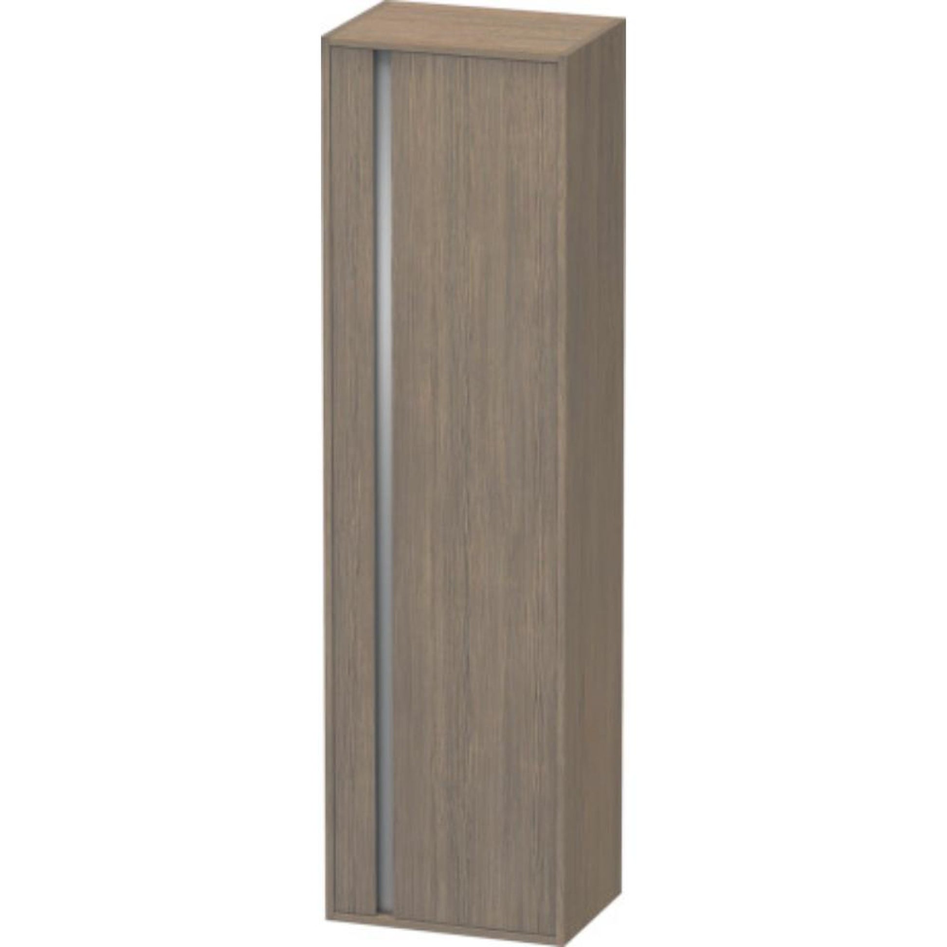 Duravit Ketho 20" x 71" x 14" Tall Cabinet With Right Door in Oak Terra