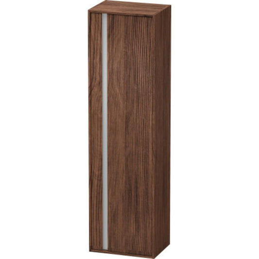 Duravit Ketho 20" x 71" x 14" Tall Cabinet With Right Door in Walnut Dark