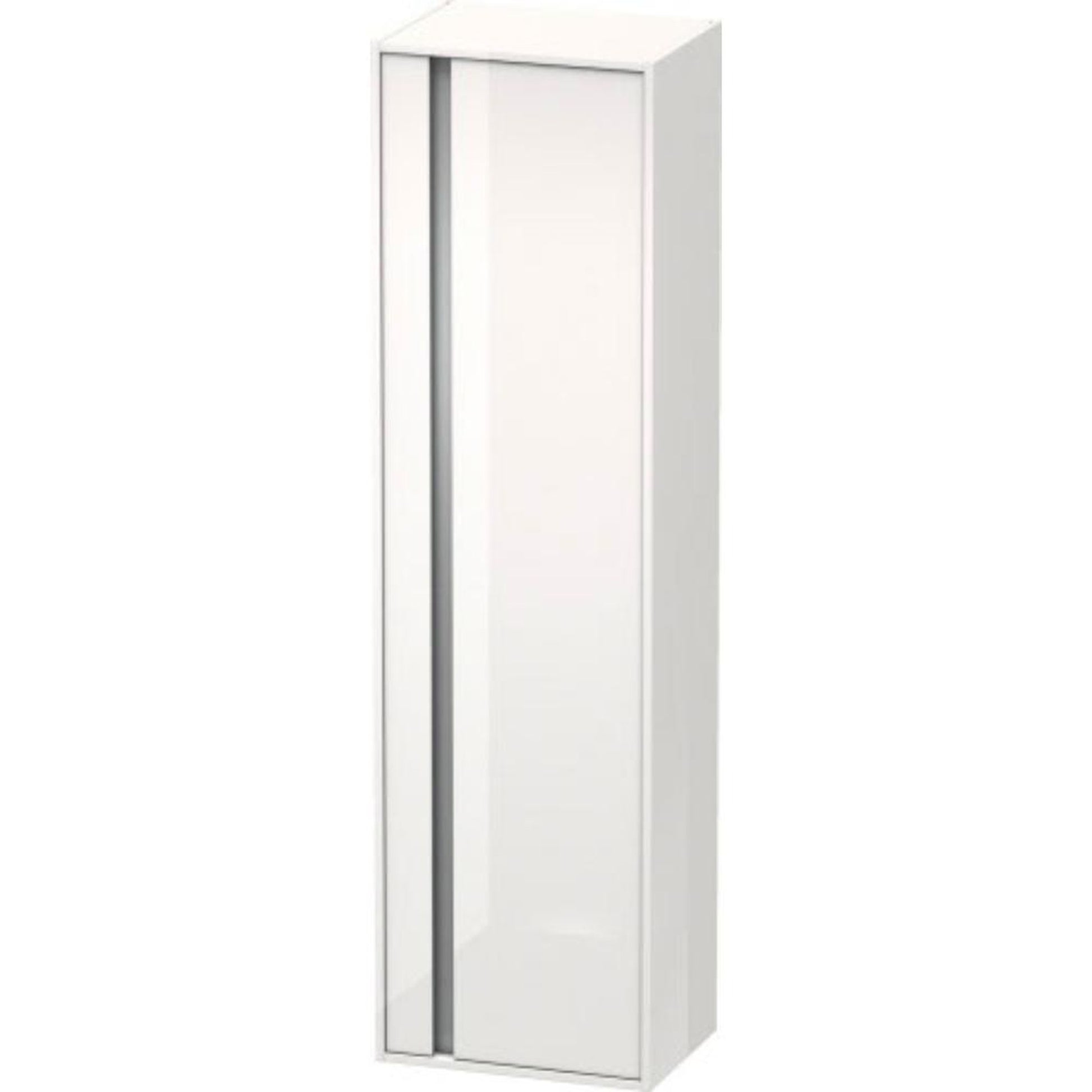 Duravit Ketho 20" x 71" x 14" Tall Cabinet With Right Door in White High Gloss