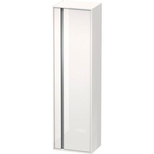 Duravit Ketho 20" x 71" x 14" Tall Cabinet With Right Door in White High Gloss