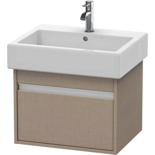 Duravit Ketho 22" x 16" x 17" Wall-Mount Vanity Unit in Linen (KT668607575)