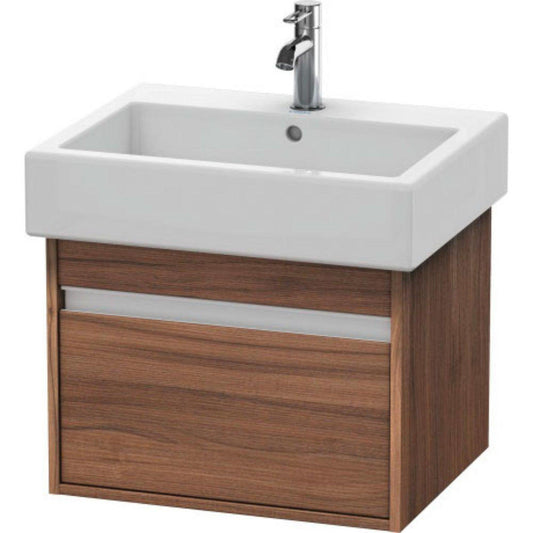 Duravit Ketho 22" x 16" x 17" Wall-Mount Vanity Unit in Natural Walnut (KT668607979)