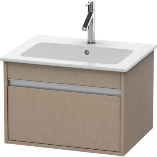 Duravit Ketho 24" x 16" x 19" One Drawer Wall-Mount Vanity Unit in Linen