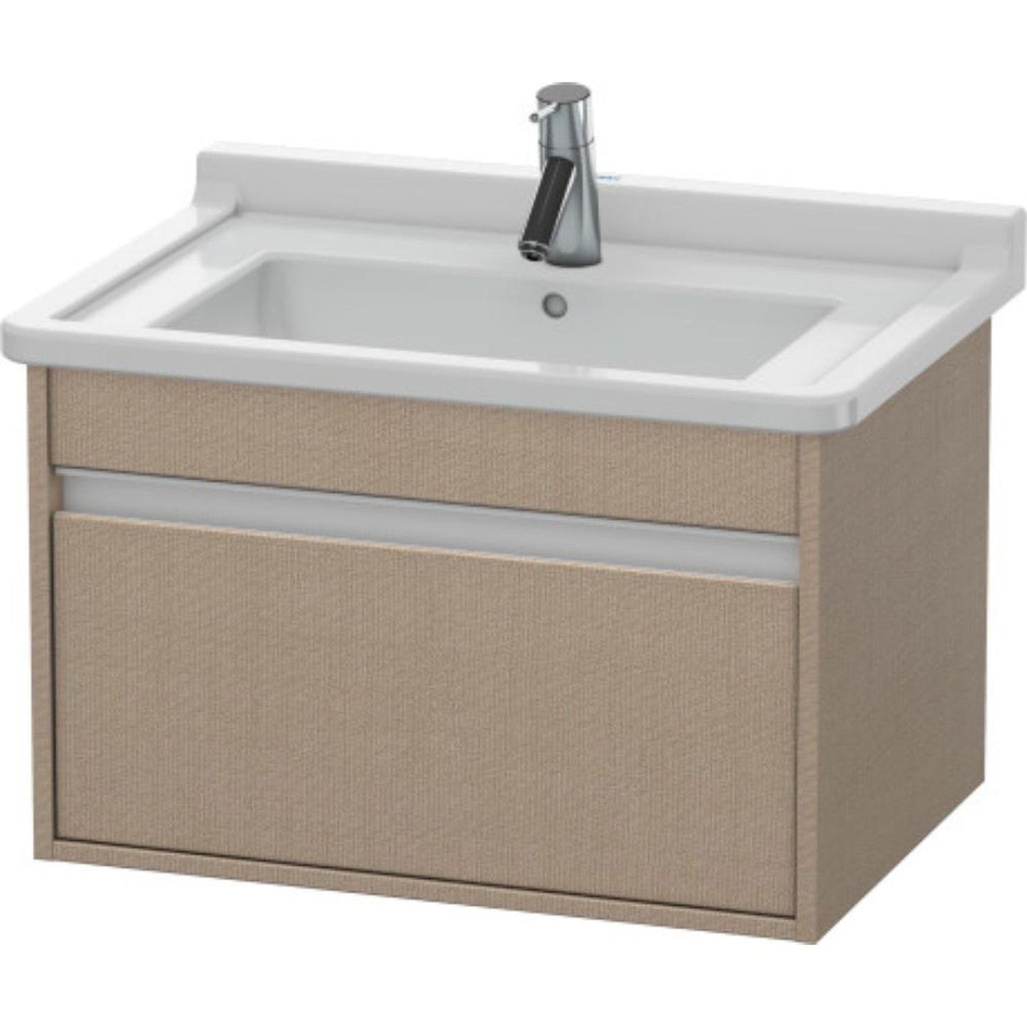 Duravit Ketho 26" x 16" x 18" Wall-Mount Vanity Unit in Linen (KT666307575)