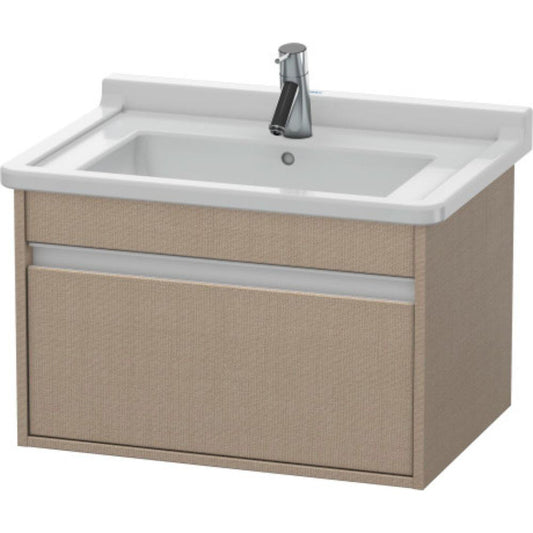 Duravit Ketho 26" x 16" x 18" Wall-Mount Vanity Unit in Linen (KT666307575)