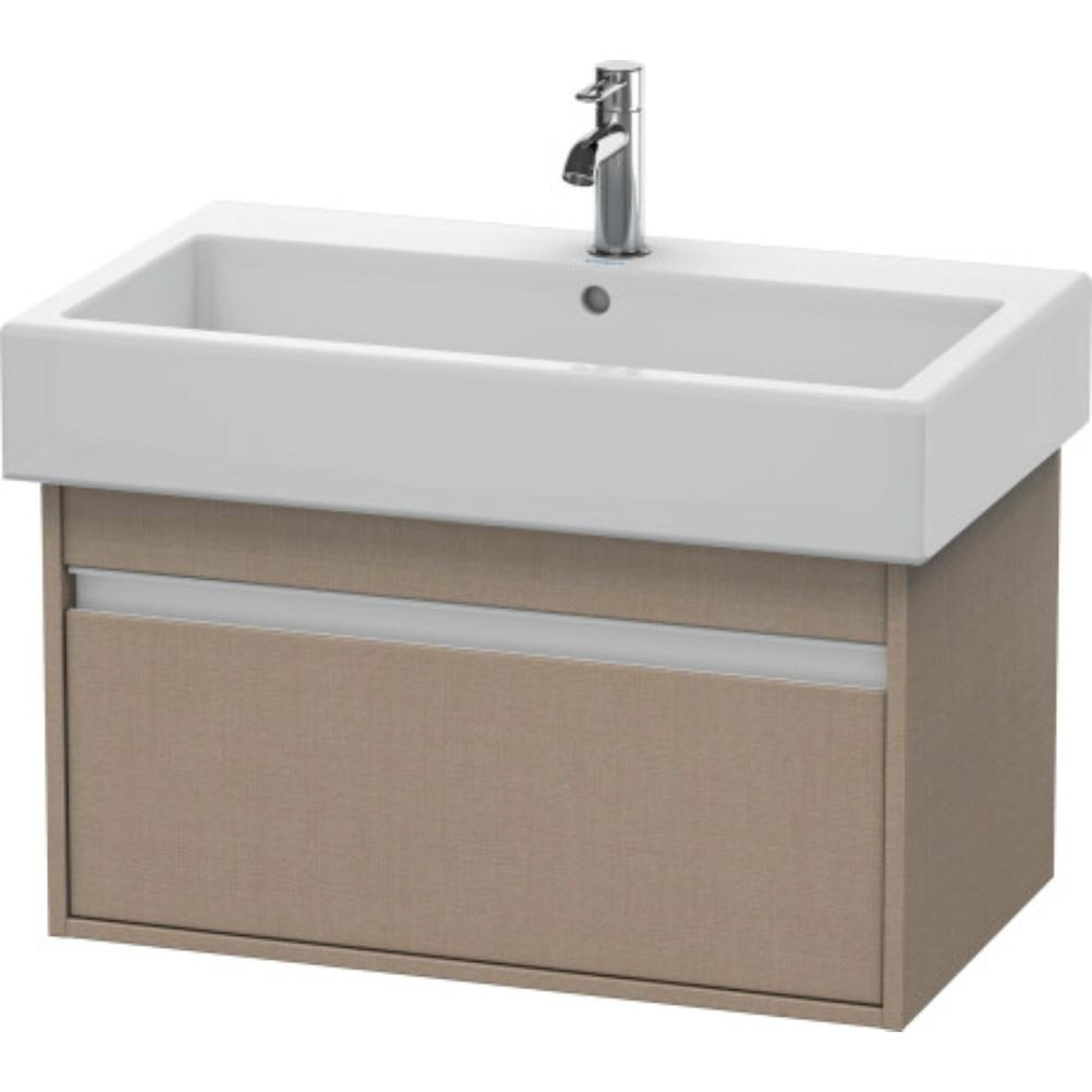 Duravit Ketho 30" x 16" x 17" Wall-Mount Vanity Unit in Linen (KT668707575)
