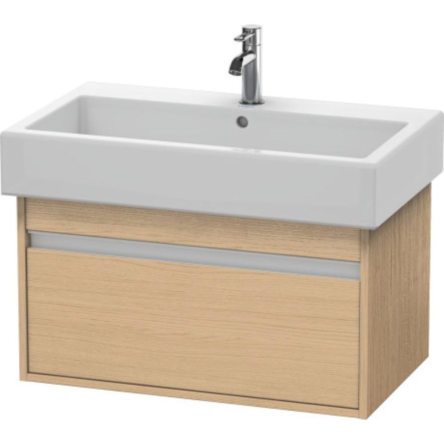 Duravit Ketho 30" x 16" x 17" Wall-Mount Vanity Unit in Natural Oak (KT668703030)