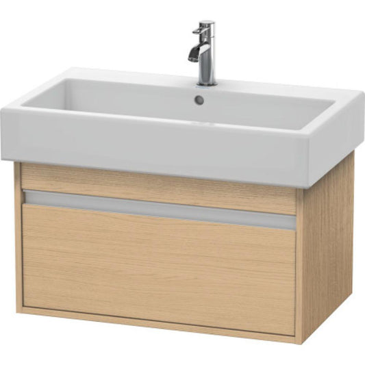 Duravit Ketho 30" x 16" x 17" Wall-Mount Vanity Unit in Natural Oak (KT668703030)