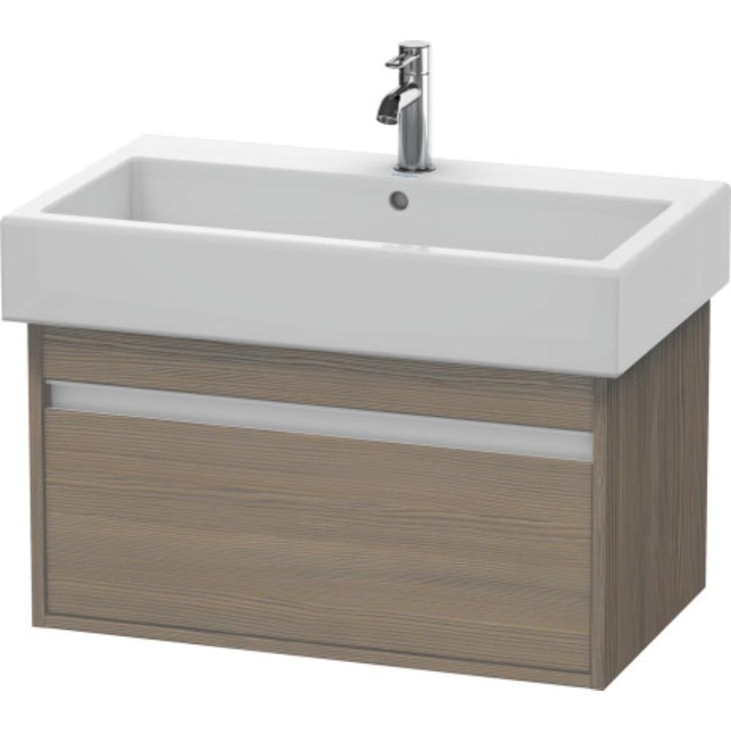Duravit Ketho 30" x 16" x 17" Wall-Mount Vanity Unit in Oak Terra (KT668703535)