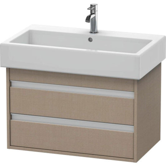 Duravit Ketho 30" x 19" x 17" Two Drawer Wall-Mount Vanity Unit in Linen (KT663707575)