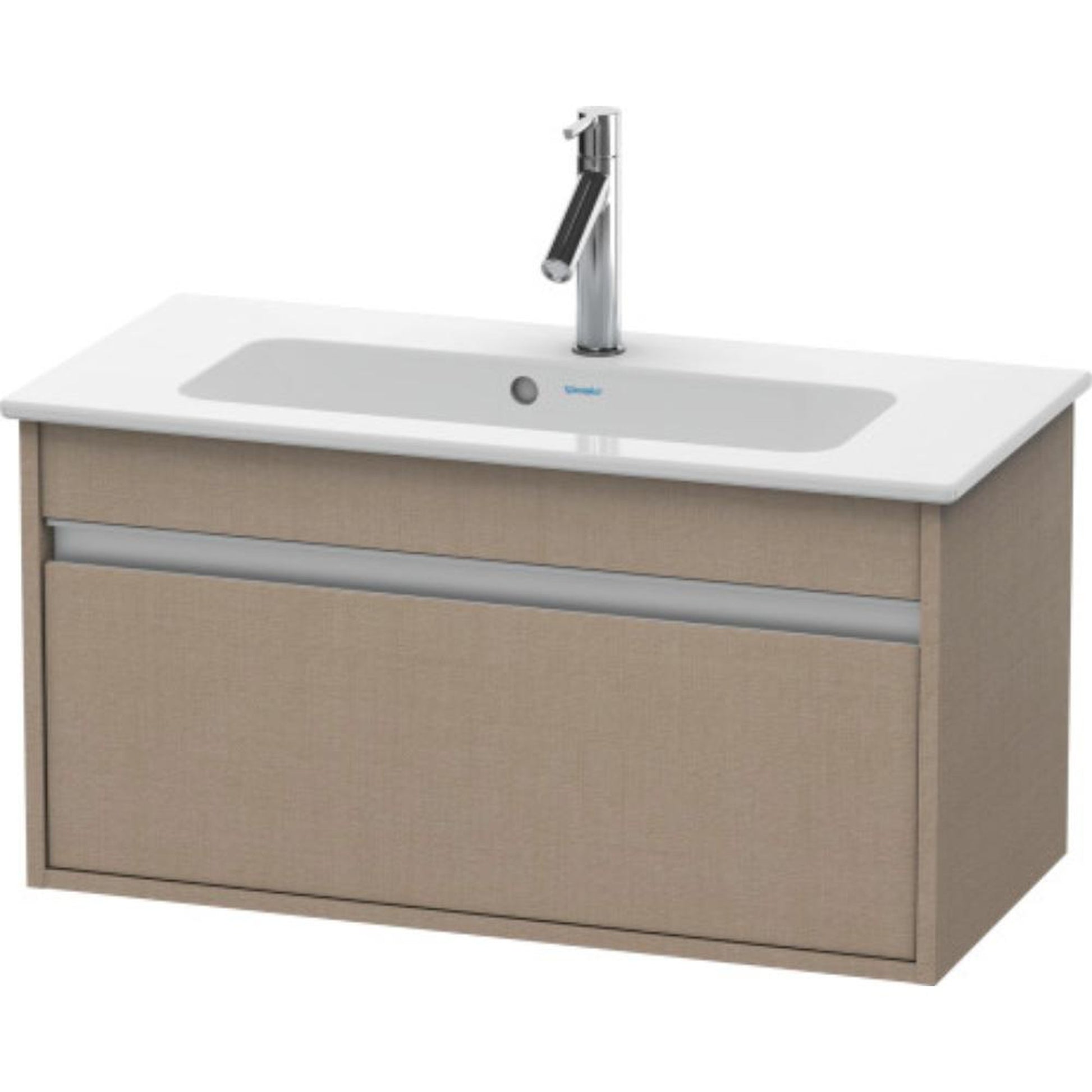 Duravit Ketho 31" x 16" x 15" One Drawer Wall-Mount Vanity Unit in Linen