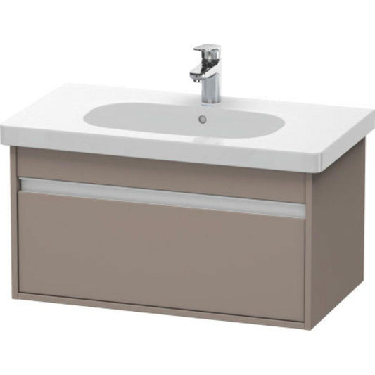 Duravit Ketho 31" x 16" x 18" Wall-Mount Vanity Unit in Basalt Matt (KT666704343)