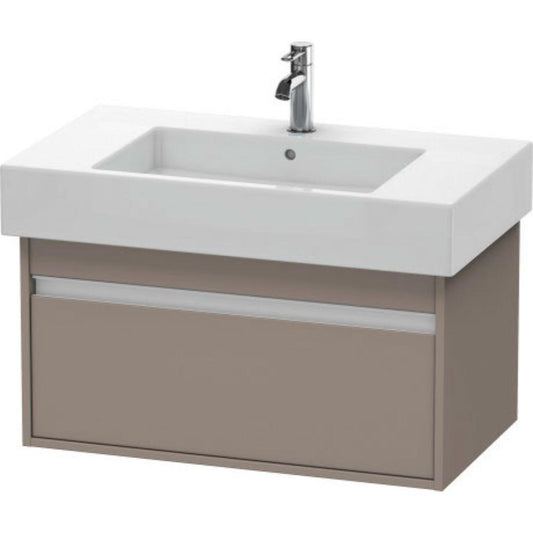 Duravit Ketho 31" x 16" x 18" Wall-Mount Vanity Unit in Basalt Matt (KT669004343)