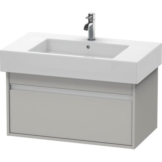 Duravit Ketho 31" x 16" x 18" Wall-Mount Vanity Unit in Concrete Grey Matt (KT669000707)