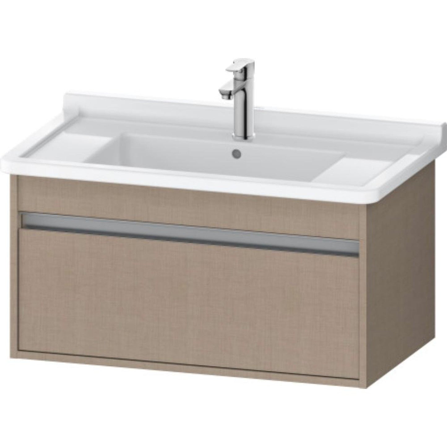 Duravit Ketho 31" x 16" x 18" Wall-Mount Vanity Unit in Linen (KT666407575)