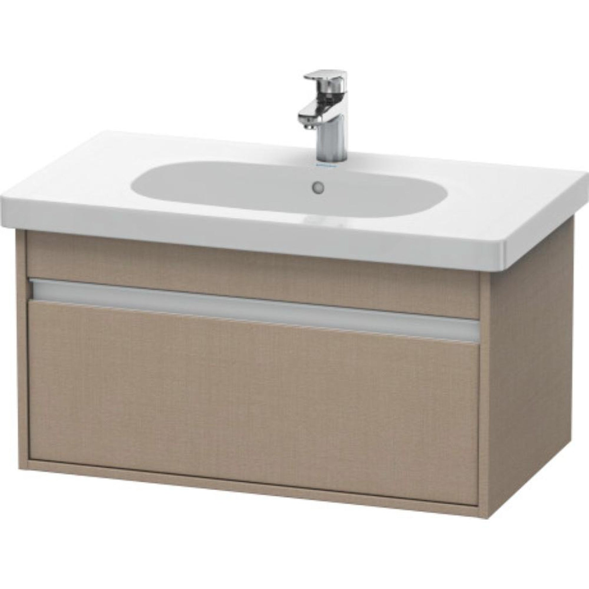 Duravit Ketho 31" x 16" x 18" Wall-Mount Vanity Unit in Linen (KT666707575)