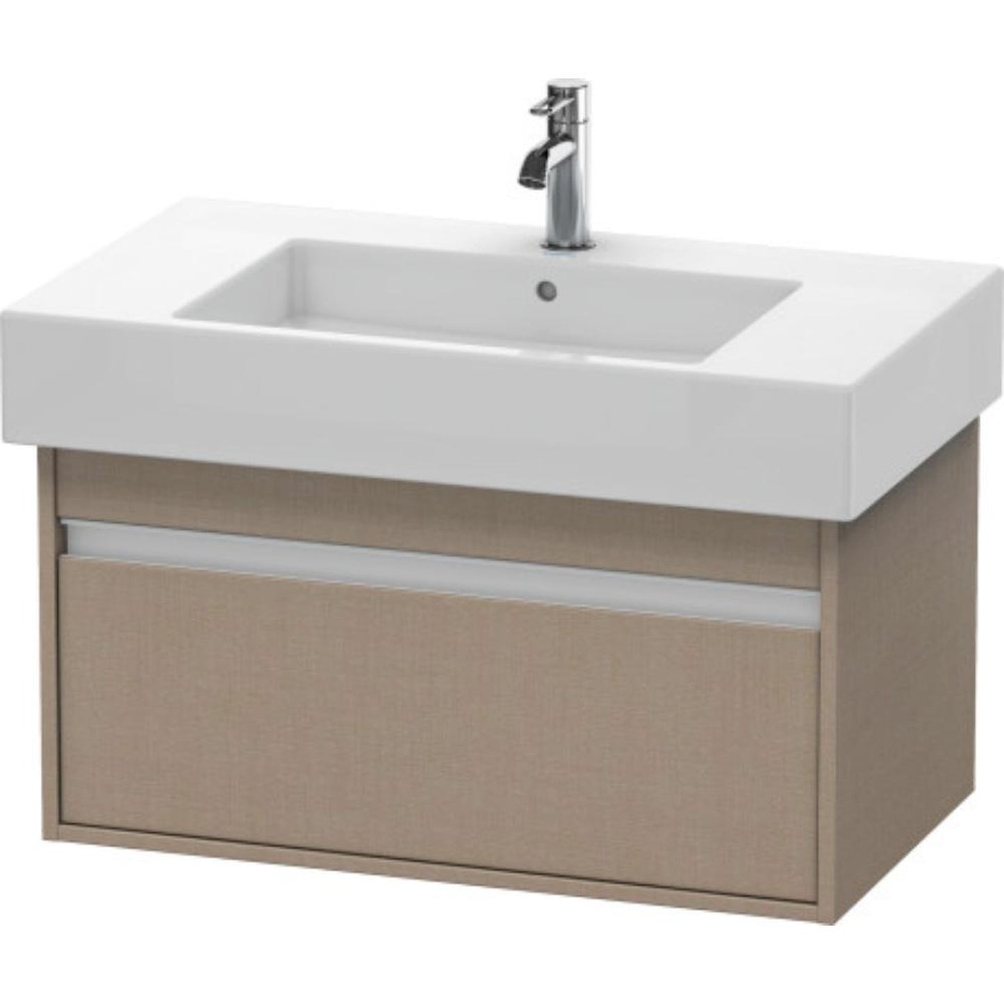 Duravit Ketho 31" x 16" x 18" Wall-Mount Vanity Unit in Linen (KT669007575)