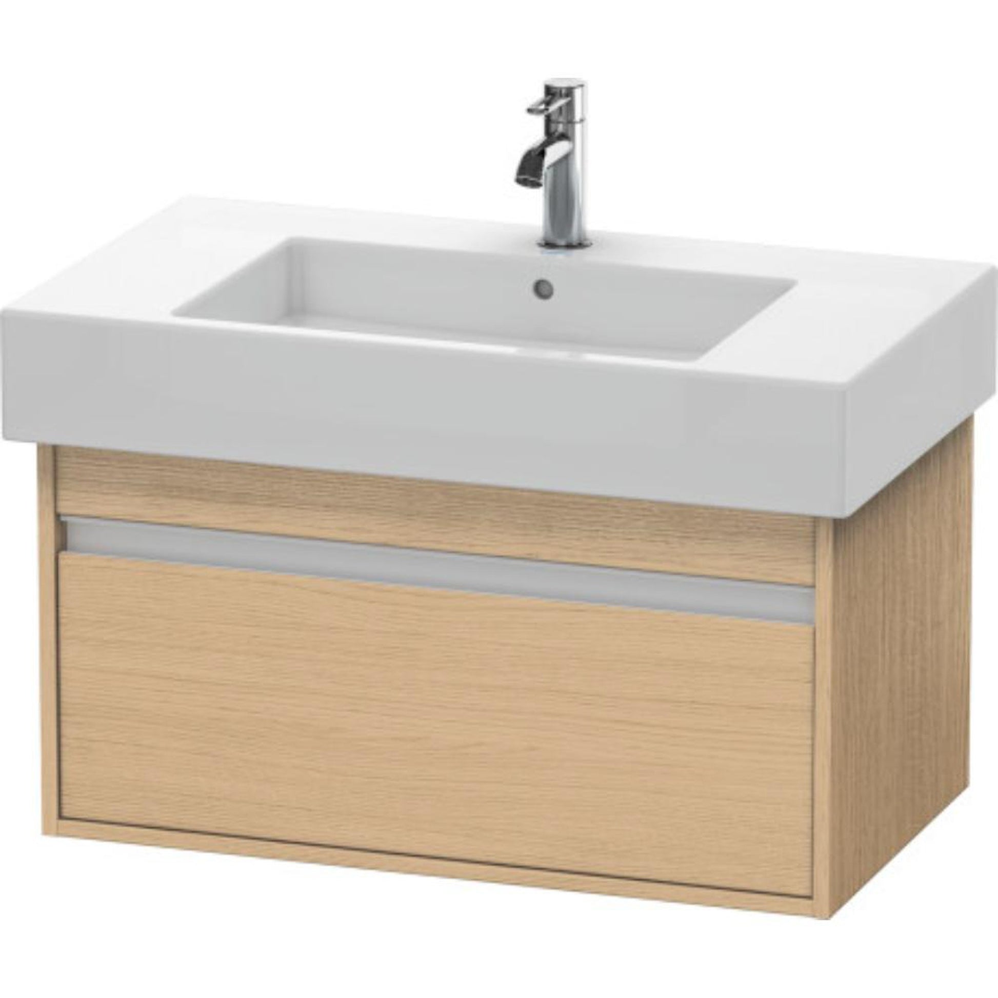 Duravit Ketho 31" x 16" x 18" Wall-Mount Vanity Unit in Natural Oak (KT669003030)