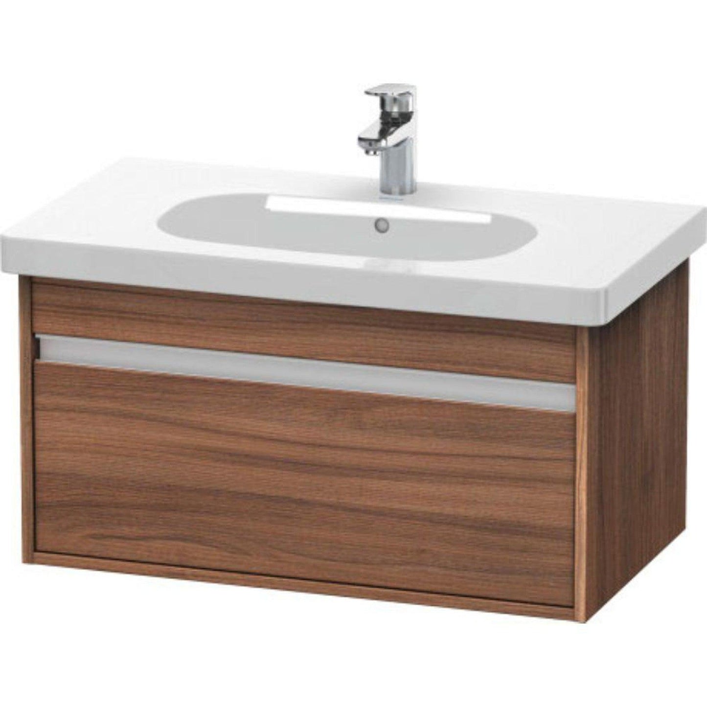 Duravit Ketho 31" x 16" x 18" Wall-Mount Vanity Unit in Natural Walnut (KT666707979)
