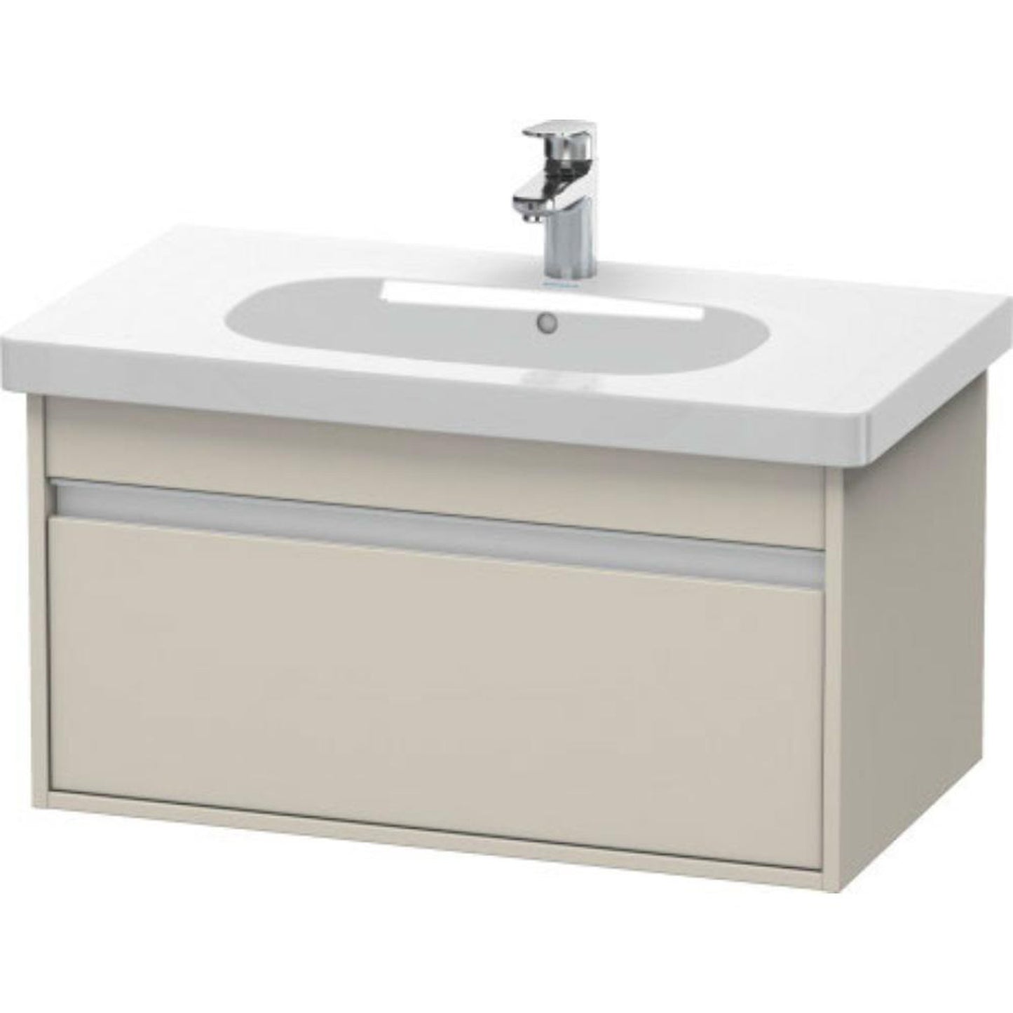 Duravit Ketho 31" x 16" x 18" Wall-Mount Vanity Unit in Taupe Matt (KT666709191)