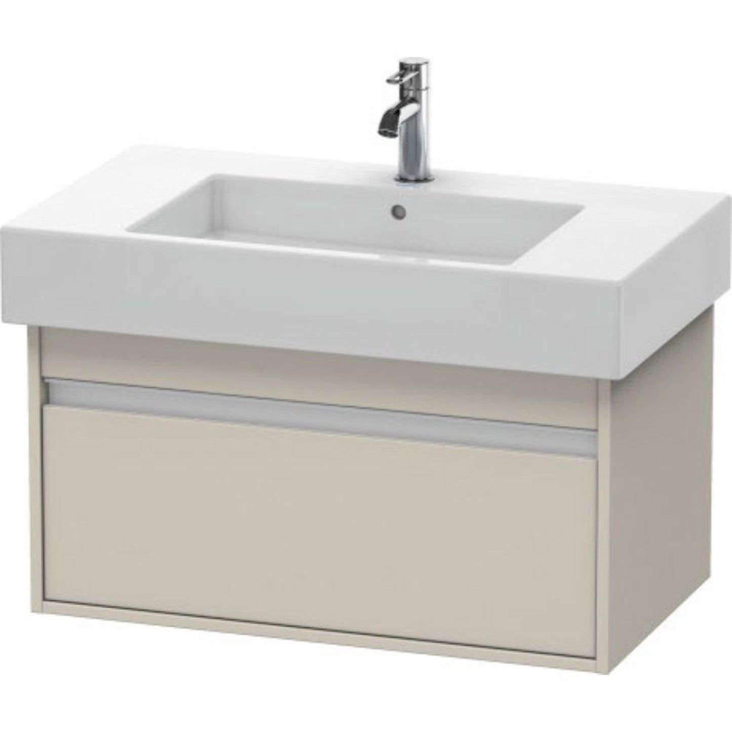 Duravit Ketho 31" x 16" x 18" Wall-Mount Vanity Unit in Taupe Matt (KT66900)