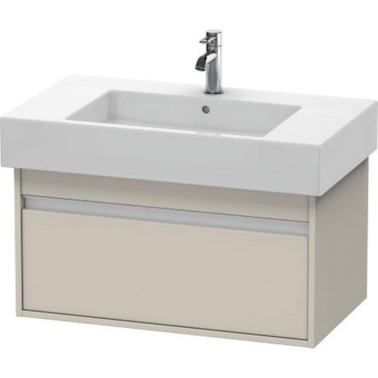Duravit Ketho 31" x 16" x 18" Wall-Mount Vanity Unit in Taupe Matt (KT669009191)