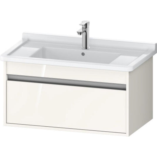 Duravit Ketho 31" x 16" x 18" Wall-Mount Vanity Unit in White High Gloss (KT666402222)