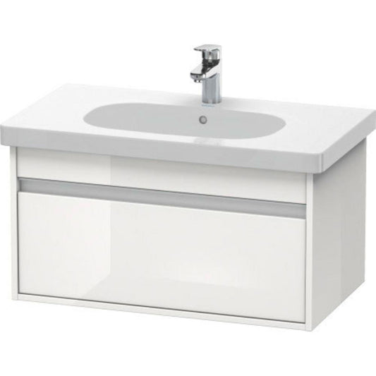 Duravit Ketho 31" x 16" x 18" Wall-Mount Vanity Unit in White High Gloss (KT666702222)