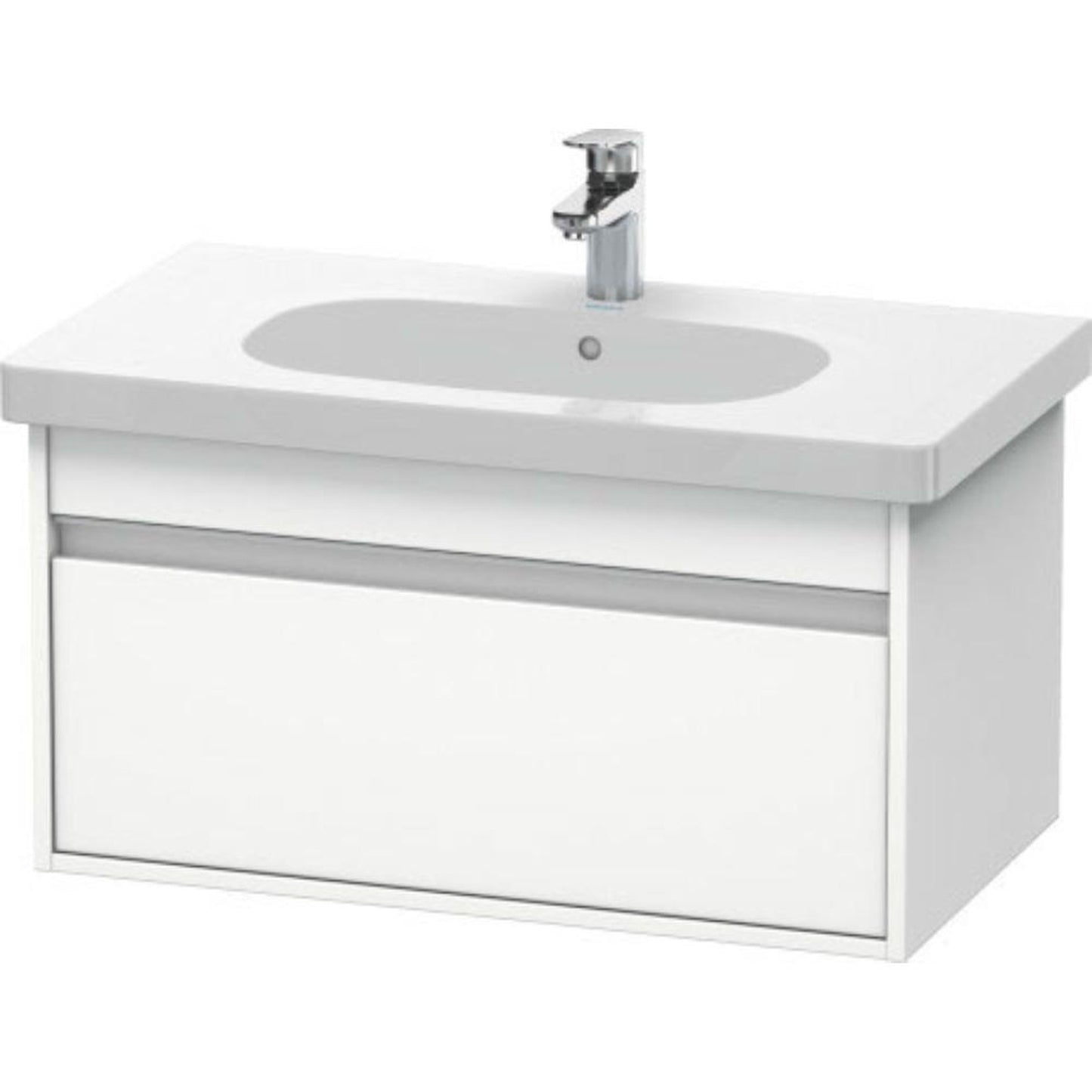 Duravit Ketho 31" x 16" x 18" Wall-Mount Vanity Unit in White Matt (KT666701818)