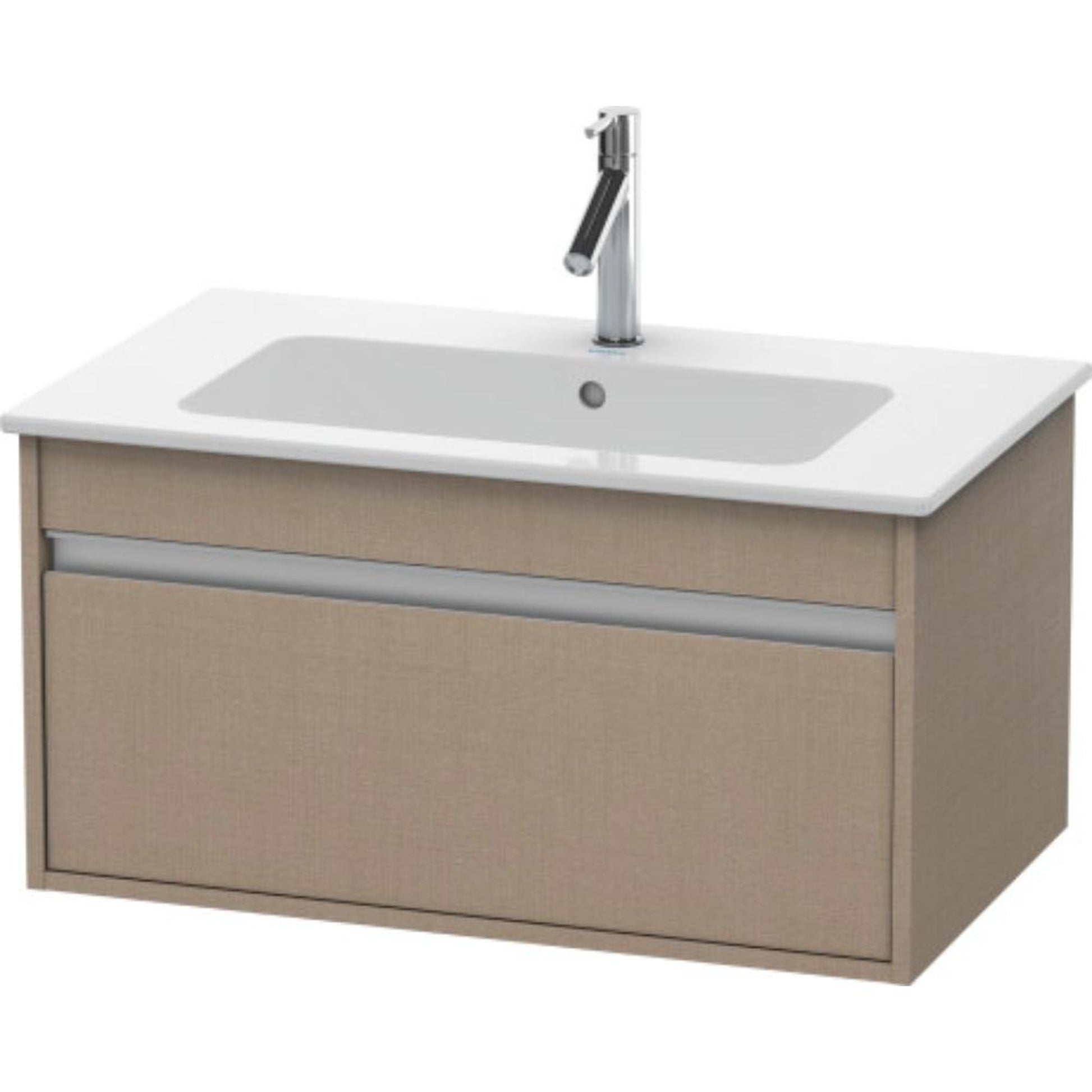 Duravit Ketho 31" x 16" x 19" One Drawer Wall-Mount Vanity Unit in Linen
