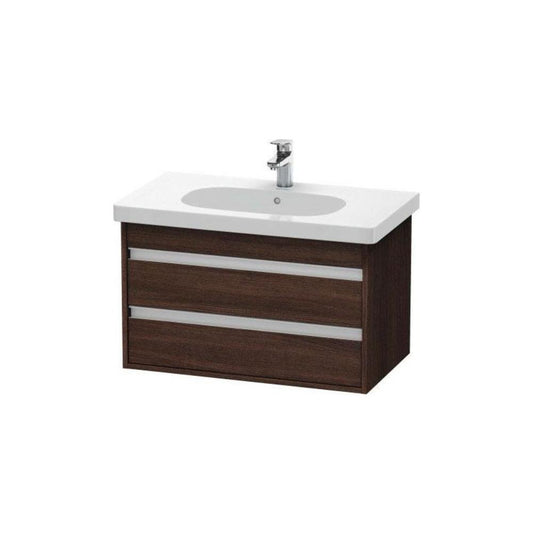 Duravit Ketho 31" x 19" x 18" Two Drawer Wall-Mount Vanity Unit in Chestnut Dark (KT664705353)