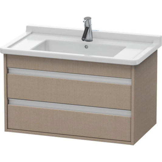 Duravit Ketho 31" x 19" x 18" Two Drawer Wall-Mount Vanity Unit in Linen (KT664407575)