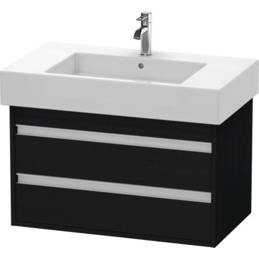 Duravit Ketho 31" x 19" x 18" Two Drawer Wall-Mount Vanity Unit in Oak Black (KT664001616)