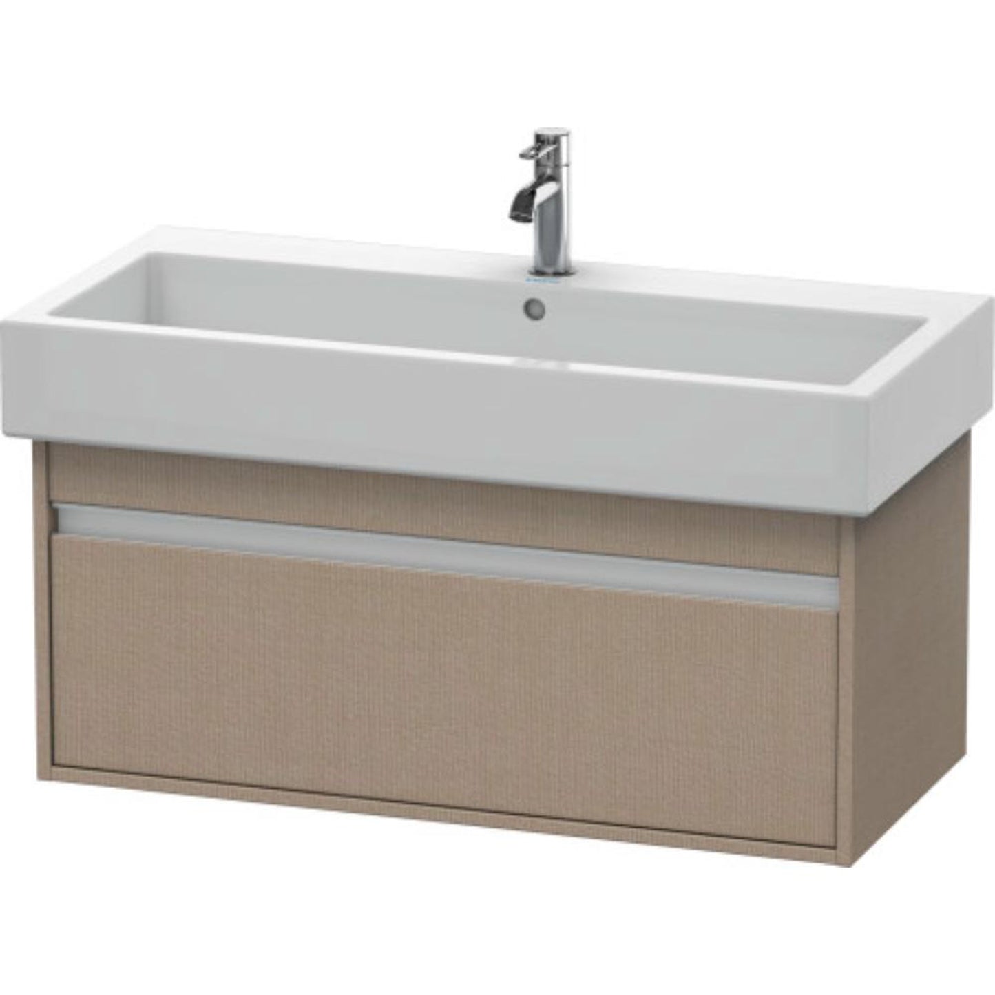 Duravit Ketho 37" x 16" x 17" Wall-Mount Vanity Unit in Linen (KT668807575)