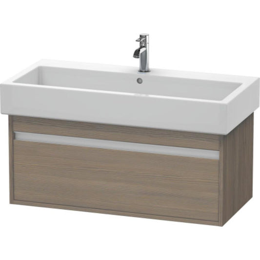 Duravit Ketho 37" x 16" x 17" Wall-Mount Vanity Unit in Oak Terra (KT668803535)